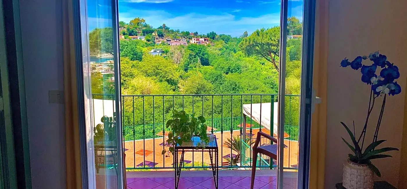 Balcony view of Hotel Terme La Pergola